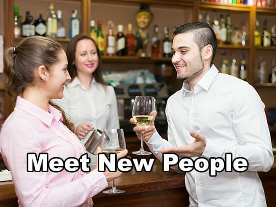 Meet new people regularly when you are a bartender