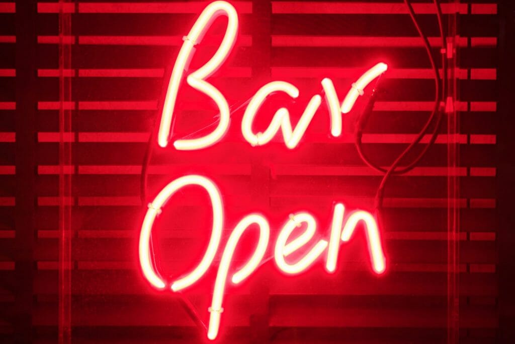 Bar is open