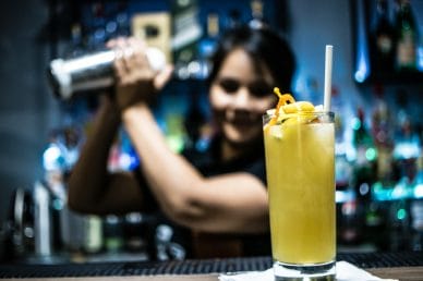 Get A Bartender Job 1 Because of her skills she was able to get a bartending job