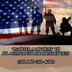 Military discount | active duty military and retired military always receive discounts. So active or retired we appreciate you and want to help.