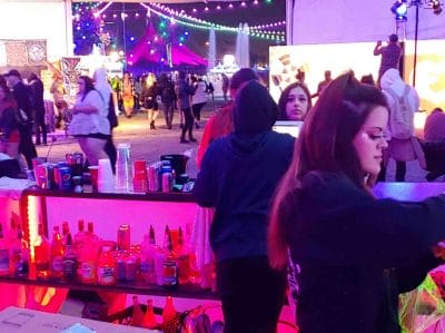 Our bartenders working an event